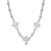 Baguette Cross 22" Moissanite Necklace
